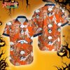 Logo Team NFL Denver Broncos Skull Rose And Palm Leaf Hawaiian Shirt Style Summer Sport Hawaiian Shirt