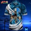 Logo Team NFL Detroit Lions Horror Halloween Hawaiian Shirt Style Summer Sport Hawaiian Shirt