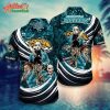 Logo Team NFL Jacksonville Jaguars Horror Halloween Hawaiian Shirt Style Summer Sport Hawaiian Shirt