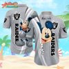 Logo Team NFL Las Vegas Raiders Mickey Mouse Hawaiian Shirt Style Summer Sport Hawaiian Shirt