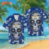 Logo Team NFL Los Angeles Rams Sugar Skull Hawaiian Shirt Style Summer Sport Hawaiian Shirt