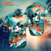 Logo Team NFL Miami Dolphins Mickey Mouse Hawaiian Shirt Style Summer Sport Hawaiian Shirt