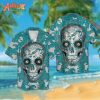 Logo Team NFL Miami Dolphins Sugar Skull Hawaiian Shirt Style Summer Sport Hawaiian Shirt