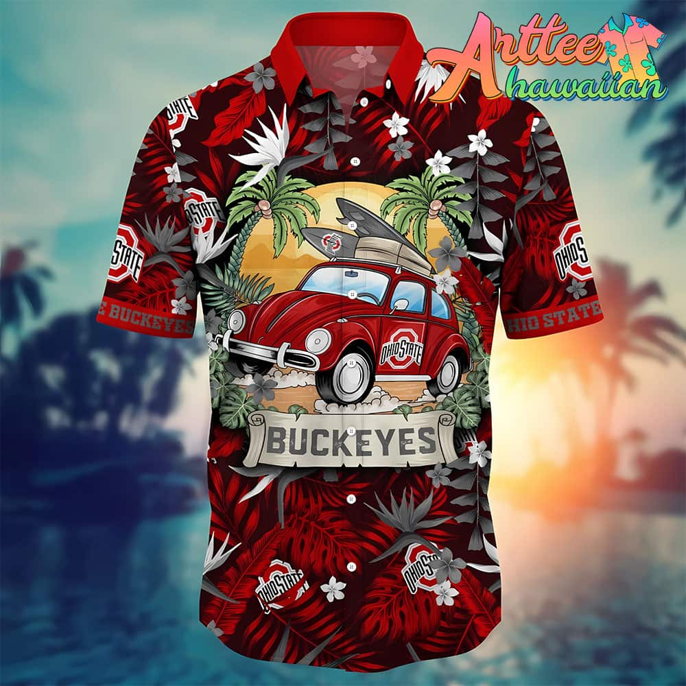 NCAA Ohio State Buckeyes Hawaiian Shirt Vacation Gift For Fans Football Lover