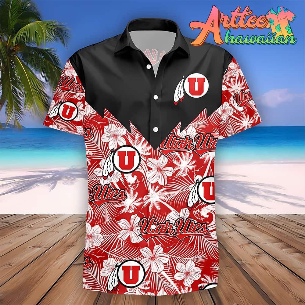 NCAA Utah Utes Hawaiian Shirt Gift For Fans Football Lover