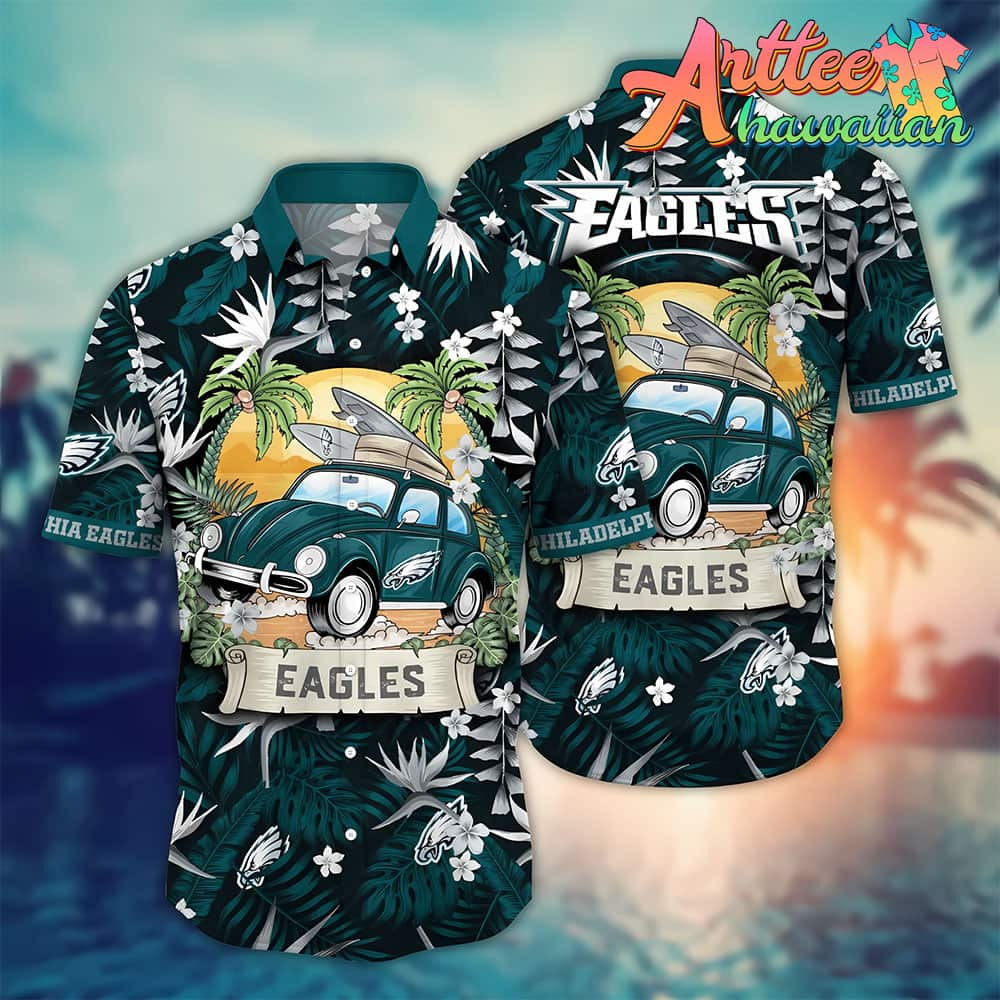 NFL Philadelphia Eagles Hawaiian Shirt Vacation Gift For Fans Football Lover