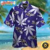 NFL Team Baltimore Ravens Cannabis Leaf Hawaiian Shirt Style Summer Sport Hawaiian Shirt