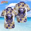 NFL Team Baltimore Ravens Metallica And Flower Hawaiian Shirt Style Summer Sport Hawaiian Shirt