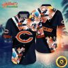 NFL Team Chicago Bears Flower Island Inspired Apparel Ugly Christmas Hawaiian Shirt Style Summer Sport Hawaiian Shirt