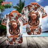 NFL Team Cincinnati Bengals Metallica And Flower Hawaiian Shirt Style Summer Sport Hawaiian Shirt