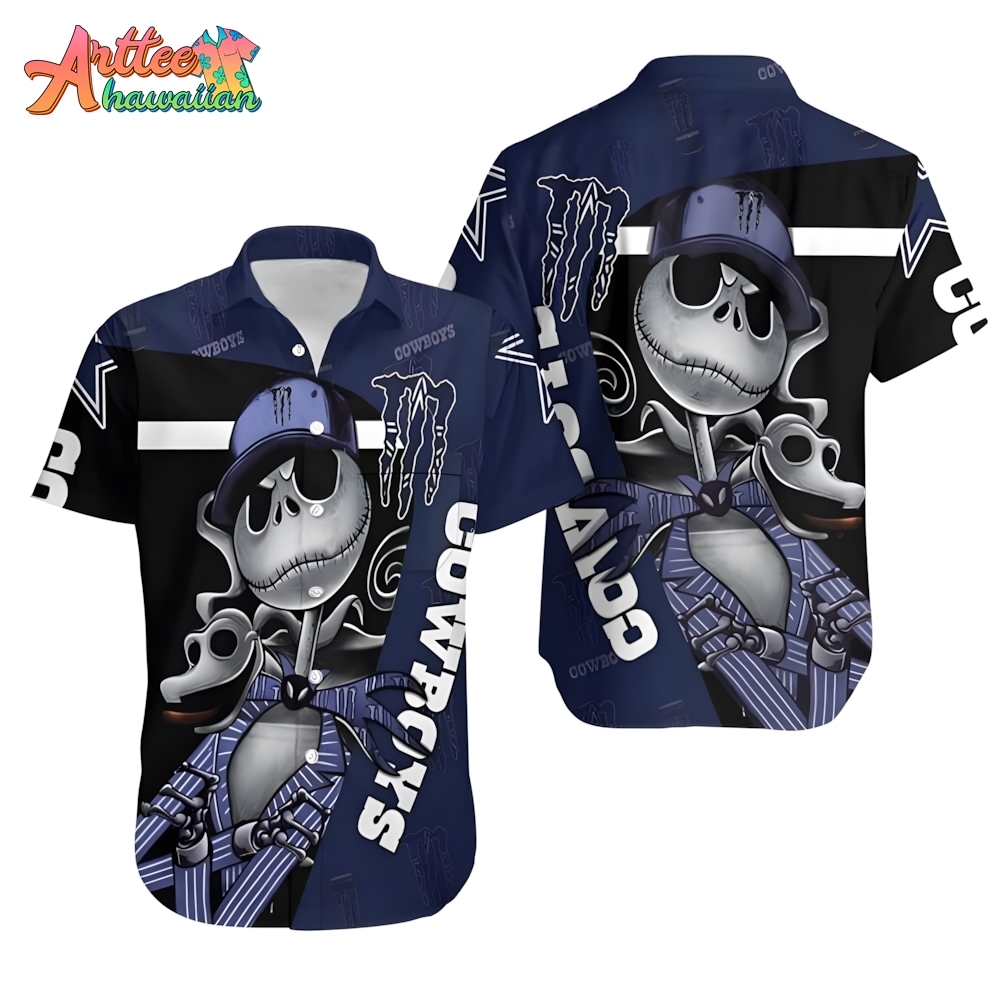 NFL Team Dallas Cowboys Jack Skellington Hawaiian Shirt Style Summer Sport Hawaiian Shirt