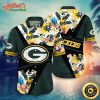 NFL Team Green Bay Packers Flower Island Inspired Apparel Hawaiian Shirt Style Summer Sport Hawaiian Shirt