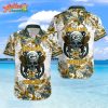 NFL Team Green Bay Packers Metallica And Flower Hawaiian Shirt Style Summer Sport Hawaiian Shirt