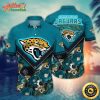 NFL Team Jacksonville Jaguars Flower Summer Hawaiian Shirt Style Summer Sport Hawaiian Shirt