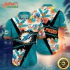 NFL Team Miami Dolphins Flower Island Inspired Apparel Hawaiian Shirt Style Summer Sport Hawaiian Shirt