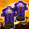 NFL Team Minnesota Vikings Jack Skellington Halloween Hawaiian Shirt Style Summer Sport Hawaiian Shirt