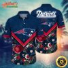 NFL Team New England Patriots Flower Summer Hawaiian Shirt Style Summer Sport Hawaiian Shirt