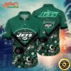 NFL Team New York Jets Flower Summer Hawaiian Shirt Style Summer Sport Hawaiian Shirt