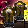 NFL Team Pittsburgh Steelers Jack Skellington Halloween Hawaiian Shirt Style Summer Sport Hawaiian Shirt