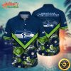 NFL Team Seattle Seahawks Flower Summer Hawaiian Shirt Style Summer Sport Hawaiian Shirt