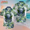 NFL Team Seattle Seahawks Metallica And Flower Hawaiian Shirt Style Summer Sport Hawaiian Shirt