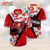 NFL Team Tampa Bay Buccaneers Flower Island Inspired Apparel Hawaiian Shirt Style Summer Sport Hawaiian Shirt