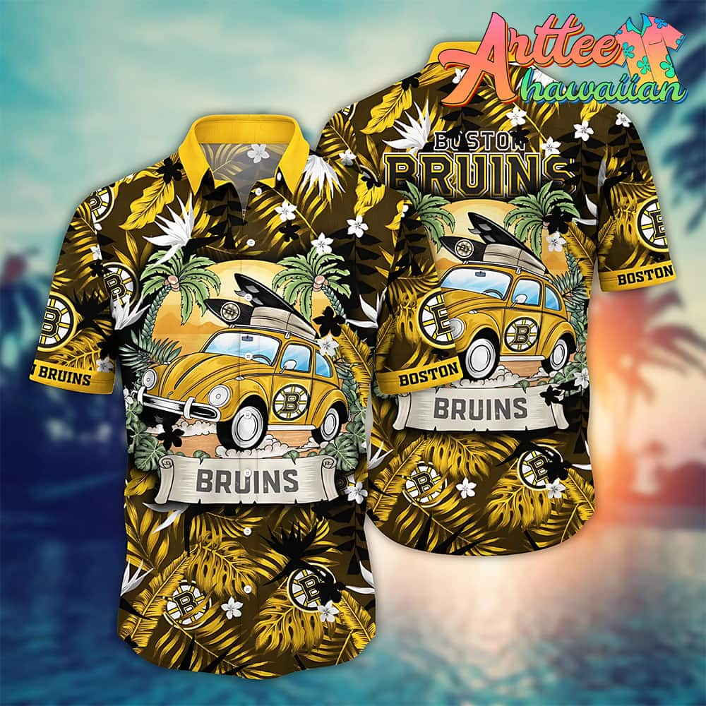 Nhl Boston Bruins Hawaiian Shirt Vacation Gift For Fans Football Lover