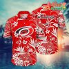 Nhl Carolina Hurricanes Hawaiian Shirt Tropical Flower Gift For Fans Football Lover