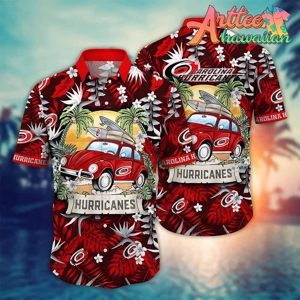 Nhl Carolina Hurricanes Hawaiian Shirt Vacation Gift For Fans Football Lover