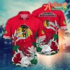 Nhl Chicago Blackhawks Hawaiian Shirt Tropical Tree Gift For Fans Football Lover