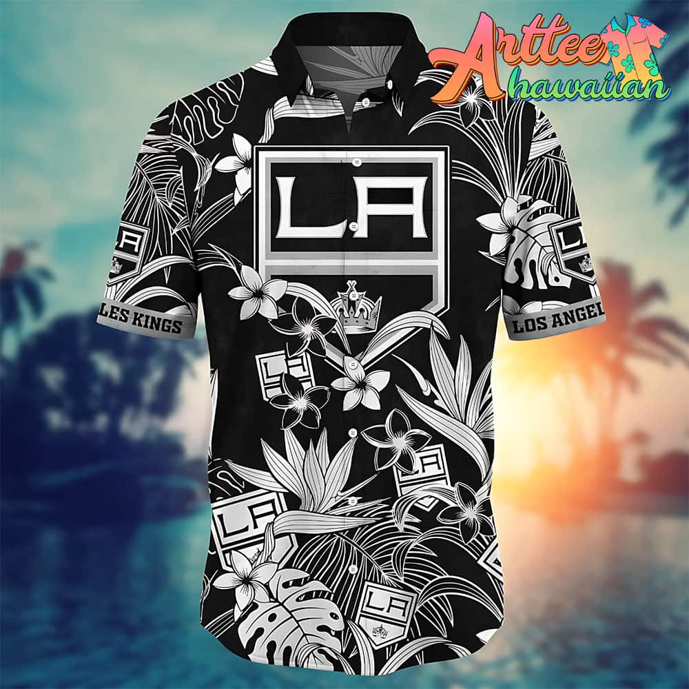 Nhl Los Angeles Kings Hawaiian Shirt Tropical Flower Gift For Fans Football Lover