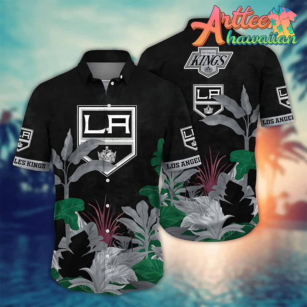 Nhl Los Angeles Kings Hawaiian Shirt Tropical Tree Gift For Fans Football Lover