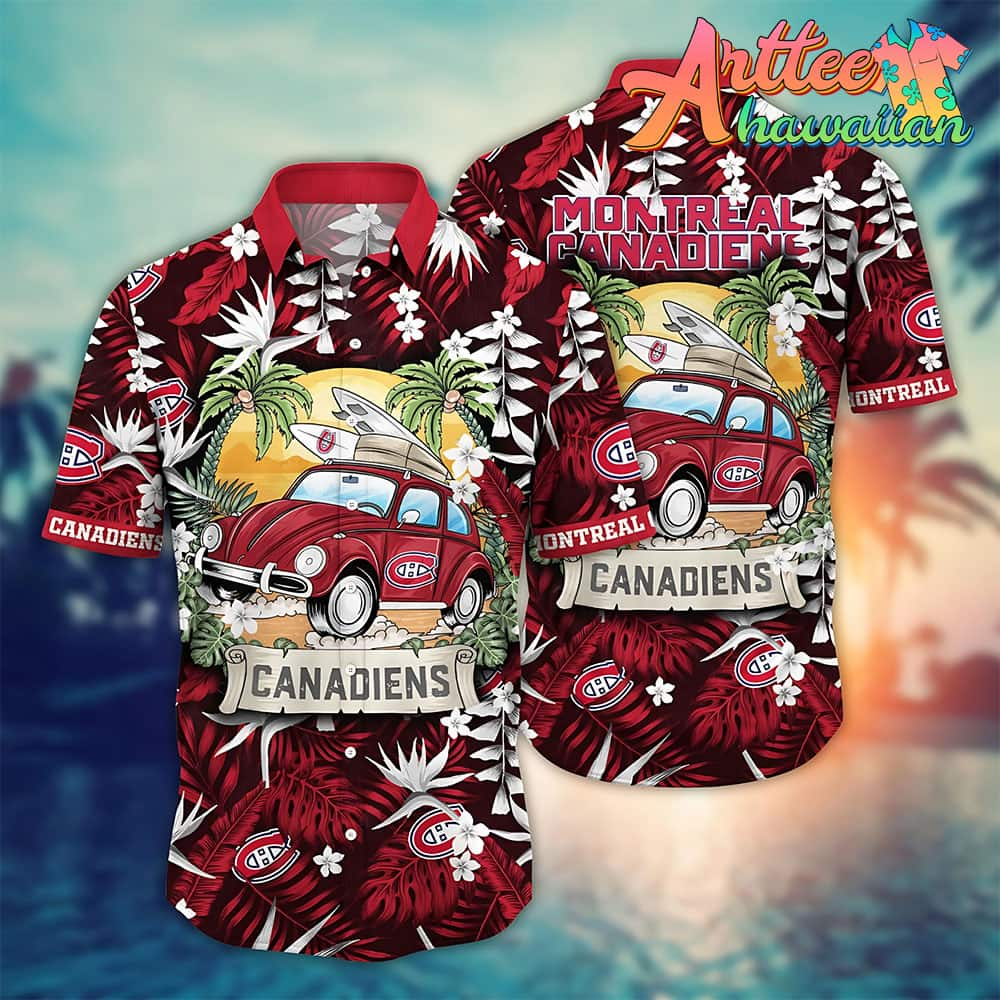 Nhl Montreal Canadiens Hawaiian Shirt Vacation Gift For Fans Football Lover