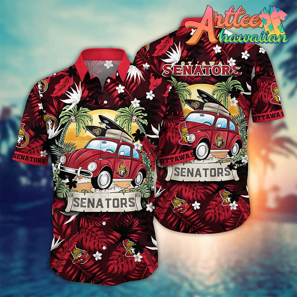 Nhl Ottawa Senators Hawaiian Shirt Vacation Gift For Fans Football Lover